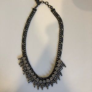 Bcbg Black Crystal Necklace